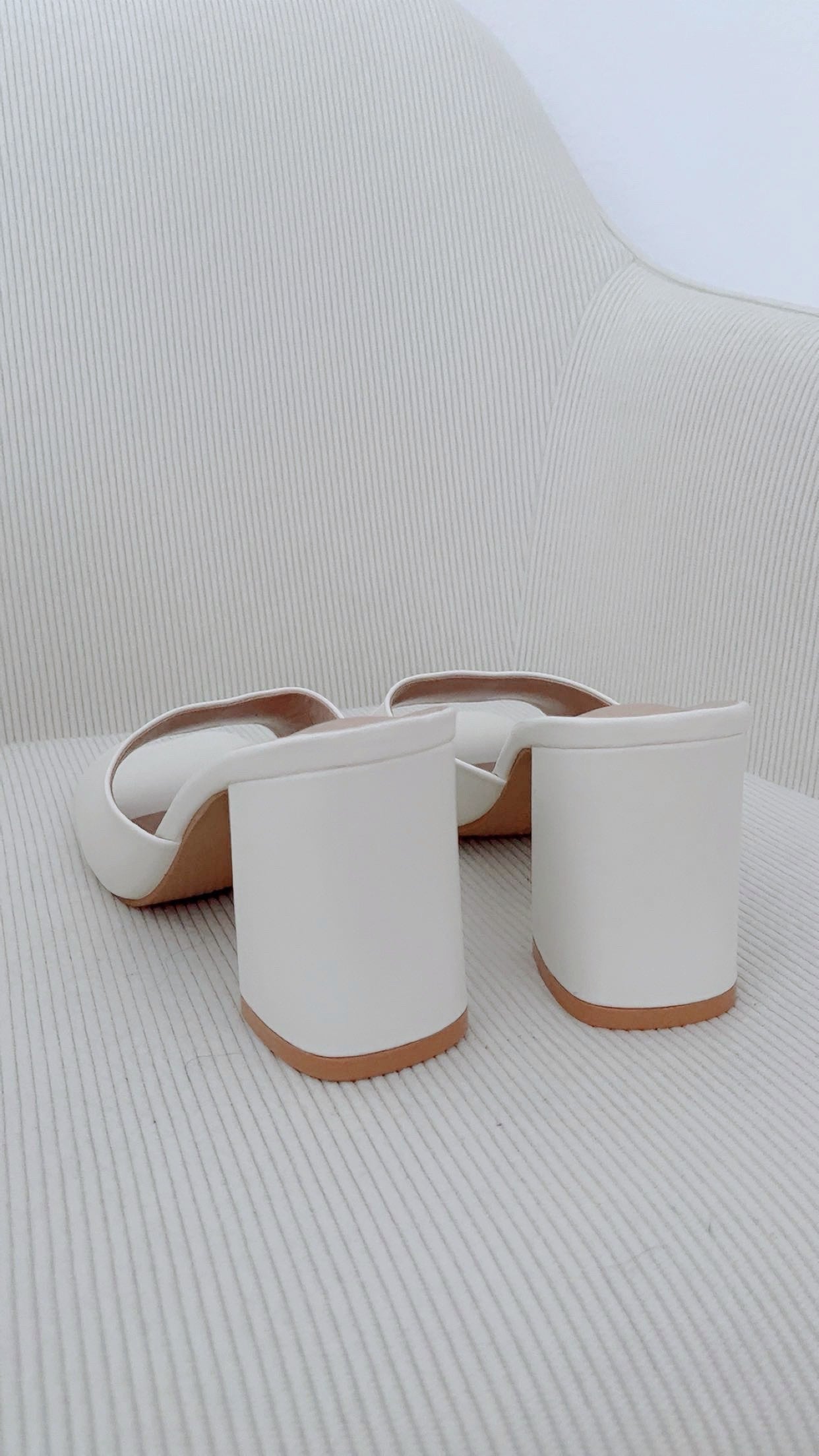Mules blanches SARAH